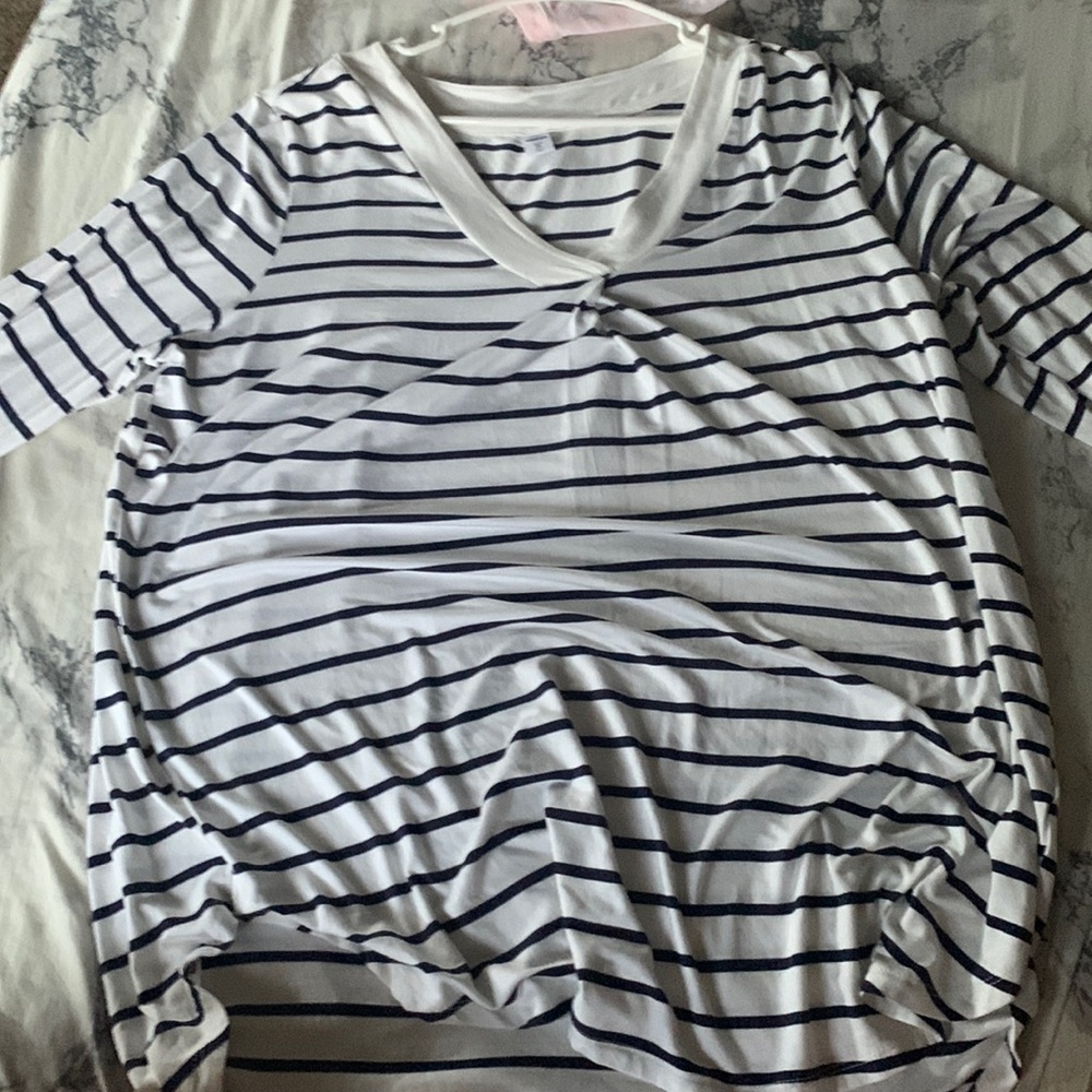 Striped tall long sleeve shirts